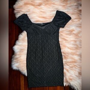 AMBIANCE black off the shoulder mini dress size L